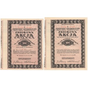SUPERFOSFAT..., 100x 10 zł 1924 - imienna i na okaziciela (2szt)