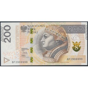 200 złotych 2015 - BF 2999999