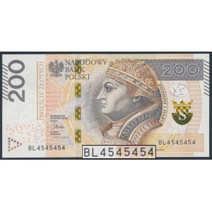 200 złotych 2015 - BL 4545454