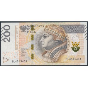 200 złotych 2015 - BL 4545454