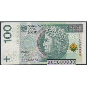 100 złotych 2012 - AC 5000000