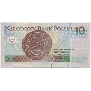 BŁĘDNODRUK 10 złotych 1994 - usterka druku stalorytniczego