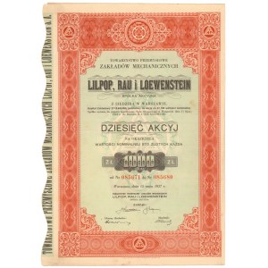 LILPOP, RAU & LOEWENSTEIN, 10x 100 zł 1937