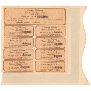 RAUER, KREDYK i S-ka Przemysł Metalowy, 1.000 mkp 1921