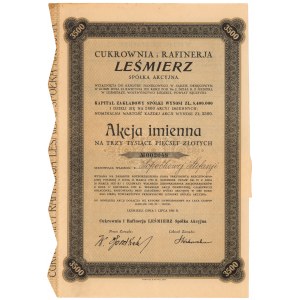 LEŚMIERZ Cukrownia i Rafinerja, 3.500 zł 1931