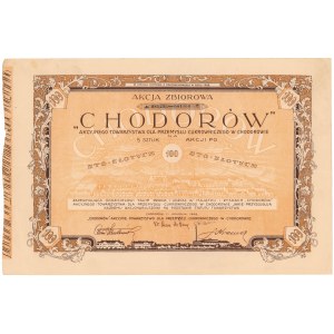 CHODORÓW..., Em.2, 5x 100 zł 1928