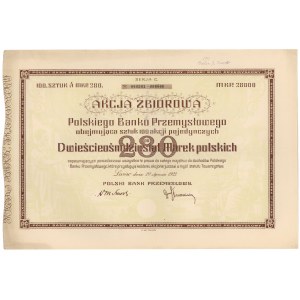 Polski Bank Przemysłowy, 100x 280 mkp 1923