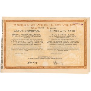 Bank Przemysł. dla Król. Galicyi i Lodomeryi, 10x 400 kr 1919