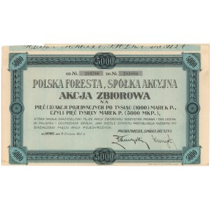 POLSKA FORESTA, 5x 1.000 mk 1922