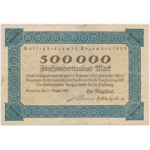 Bunzlau (Bolesławiec), 500.000 mk 1923