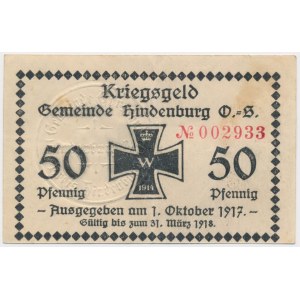 Hindenburg (Zabrze), 50 pfg 1917