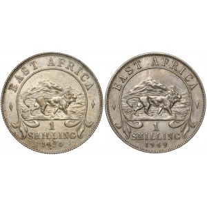 Afryka Wschodnia, 1 szyling 1924 i 1949 (2szt)
