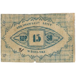 Bielsk, A. Lejb Lent, 15 kopiejek = 1 złoty 1862