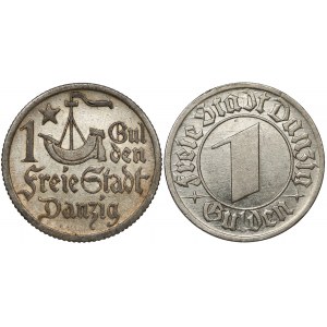Gdańsk, 1 gulden 1923 i 1932 (2szt)