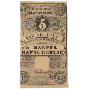 Maków, Rafał Gerlic, 5 kopiejek 1862