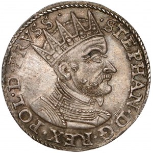 Stefan Batory, Trojak Gdańsk 1579 - b.rzadki - PIĘKNY