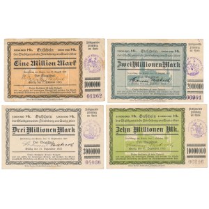 Friedeberg am Queis (Mirsk), 1 - 10 mln mk 1923 (4szt)