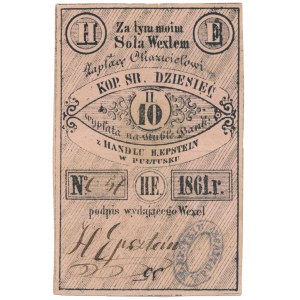 Pułtusk, H. Epstein, 10 kopiejek 1861