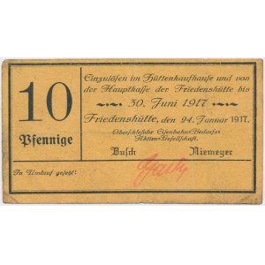 Friedenshutte (Nowy Bytom), 10 pfg 1917