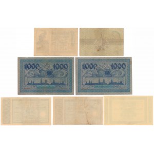 Glogau (Głogów), 100 mk - 1 mln mk 1922-23 (7szt)