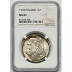 Piłsudski 10 złotych 1939