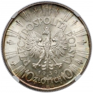 Piłsudski 10 złotych 1939