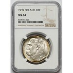 Piłsudski 10 złotych 1939