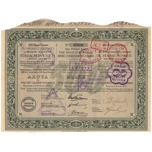 Tow. Starachowickich Zakładów Górniczych, Em.1, 500 mkp 1920