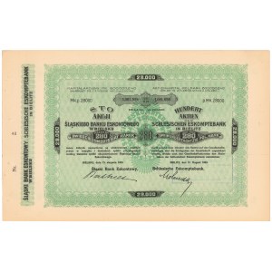 Śląski Bank Eskontowy, Em.8, 100x 280 mk 1923