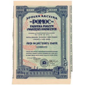 POMOC Fabryka Maszyn i Narzędzi Rolniczych, Em.1, 5.000 mkp 1921