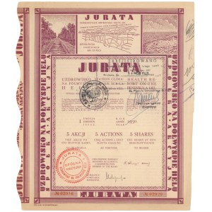 JURATA Uzdrowisko na Półwyspie Helu, Em.1, 5x 100 zł 1930