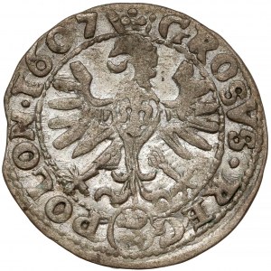 Zygmunt III Waza, Grosz Kraków 1607 - Lewart w kole - rzadki