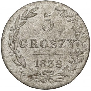 5 groszy 1838 MW