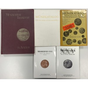 Katalogi monet zagranicznych (5szt)