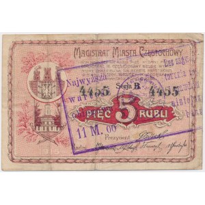 Częstochowa, 5 rubli 1915 PRZEDRUK na 11 mk