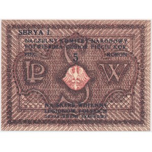 Naczelny Komitet Narodowy na Skarb Wojenny Legionów Polskich, 5 koron