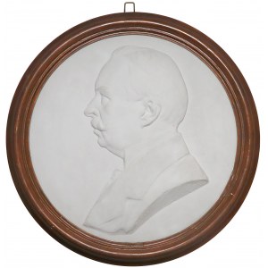 Medalion GIPS (36.5cm) Józef Weyssenhoff 1914 r. (Cz. Makowski)