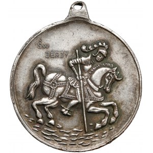 Medalik ze św. Jerzym i orłem polskim