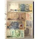 Duży zestaw banknotów świata - Europa, Azja, Afryka, Ameryka, ...
