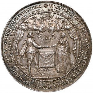 Władysław IV Waza, Medal zaślubinowy (1635 r.) - b.rzadki (Dadler)