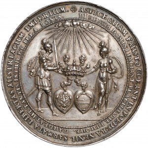 Władysław IV Waza, Medal zaślubinowy (1635 r.) - b.rzadki (Dadler)