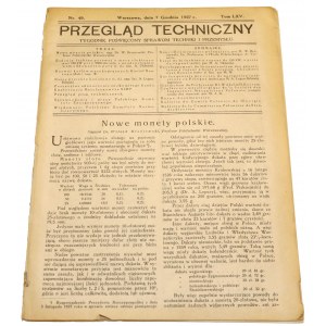 Nowe monety polskie, Broniewski 1927 [Przegląd Techniczny nr 49]