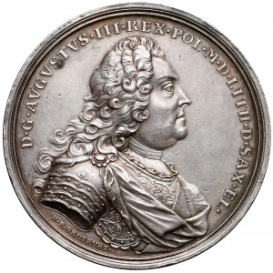 August III Sas, Medal koronacyjny 1734 r.