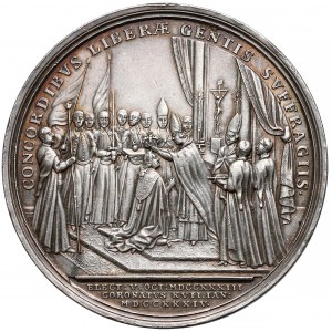 August III Sas, Medal koronacyjny 1734 r.