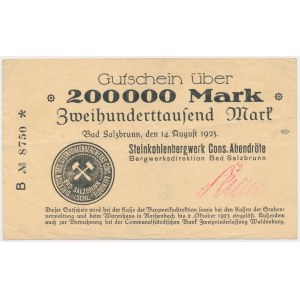 Bad Salzbrunn (Szczawno Zdrój), 200.000 mk 1923