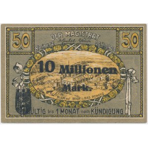 Reinerz Bad (Duszniki Zdrój), 50 pfg PRZEDRUK na 10 mln mk 1921