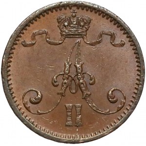 Finlandia / Rosja, Aleksander II, 1 penni 1874
