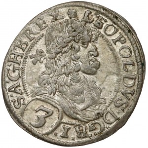 Austro-Węgry, Leopold I, 3 krajcary 1670, Wiedeń