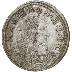 Niemcy, Bawaria, Maksymilian II Emanuel, 3 krajcary 1690