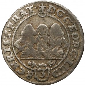 Śląsk, Trzej Bracia, 3 krajcary 1658-EW, Brzeg